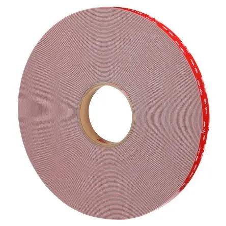 Produktfoto 1 von 3M 7100395484 3M VHB Acrylschaum Schaumstoff Klebeband doppelseitig, Grau, Stärke 2.3 mm, 22mm x 25 mm, 92N/cm