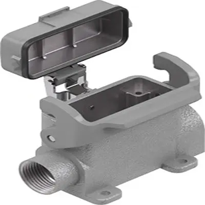 Produktfoto 1 von HARTING Han A Oberflächenmontiertes Gehäuse Einhebel 1, SMD 10A Oberflächenmontiertes Gehäuse, IP65
