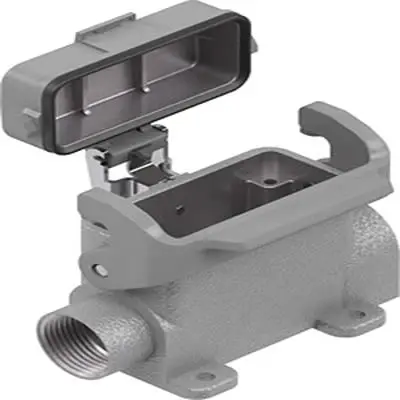 Produktfoto 1 von HARTING Han A Oberflächenmontiertes Gehäuse Einhebel 1, Oberfläche 10A Oberflächenmontiertes Gehäuse, IP65