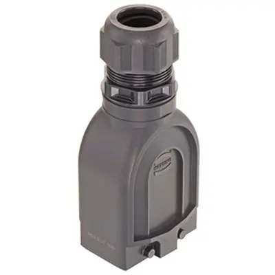 Produktfoto 1 von HARTING Han Eco Modular Haube Doppelter Hebel, Kabel 10B Haube, IP65