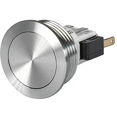 Schurter MSM II Schalter Tastend Frontplattenmontage Ø 19 mm, 2-poliger Umschalter / 3A 30 V 250 V, IP67