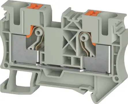 Produktfoto 1 von Wieland Anschlussklemmenblock DIN-Schiene 1 Grau, 10mm², 1000V Einsteck-Anschluss
