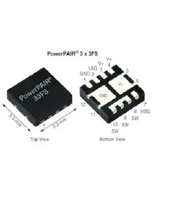 Produktfoto 1 von Vishay SIZF5302DT Zweifach N-Kanal, Oberfläche MOSFET Erweiterung 30 V / 100 A 48.1 W, 12-Pin PowerPAIR 3 x 3FS
