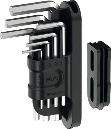 Produktfoto 1 von Wera Sechskantschlüsselsatz 7 L-Schlüssel Millimeter 6 mm