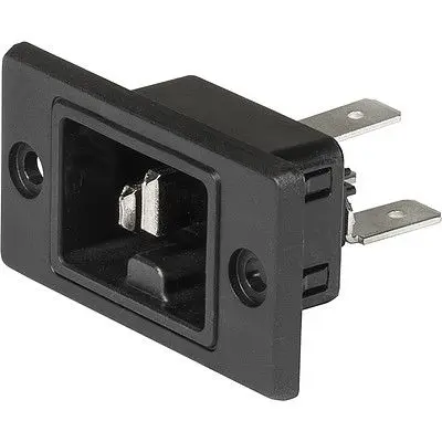 Produktfoto 1 von Schurter GI21 Anschluss Steckdose 400V, Gerade Buchse, Schraubanschlussklemme 8.8A