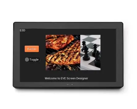 Produktfoto 1 von Bridgetek Anzeigemodul 10.1 Zoll RS485 Touchscreen Kapazitiv, 1280 x 800 Pixel, 10.1 in