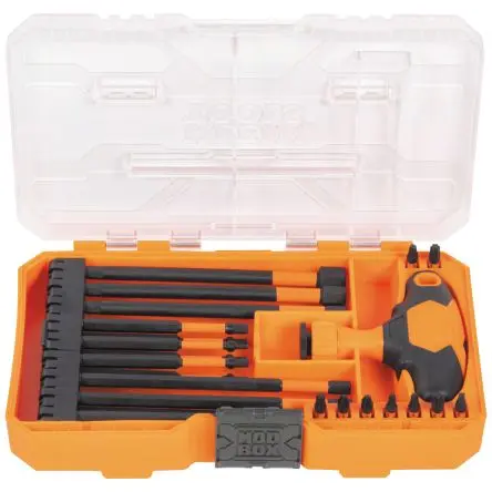 Produktfoto 1 von Klein Tools Sechskant, Phillips, Vierkant Sechskant, Phillips, Vierkant, Drehmomentschraubendreher Austauschbar, Stahl