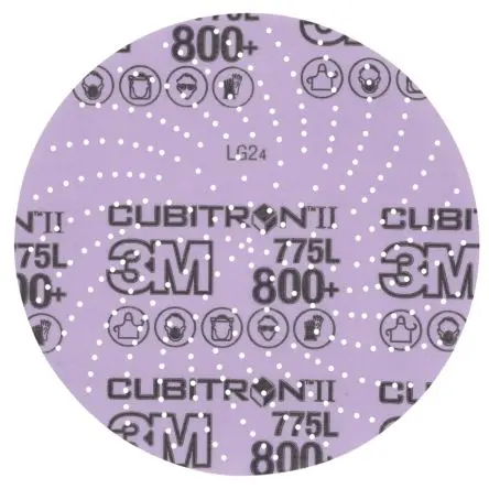 Produktfoto 1 von 3M 775L Präzisionsgeformtes Keramikkorn Folienscheibe Scheibe Ø 152.4 mm, Korngröße 800+ Super Fein 250 per case
