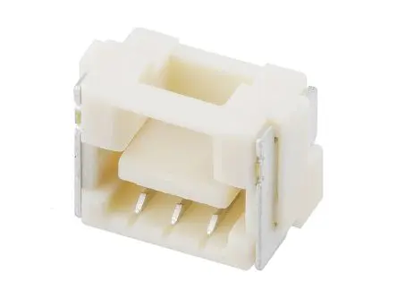 Produktfoto 1 von Molex 502386 Stiftsockel Vertikal, 3-polig / 1-reihig, Raster 1.25 mm Raster Oberfläche, Kabel-Platine, Ummantelt