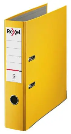 Produktfoto 1 von Rexel A4+ Ringordner Feile, Gelb, 2-Ringe, Hebel-Verschluss