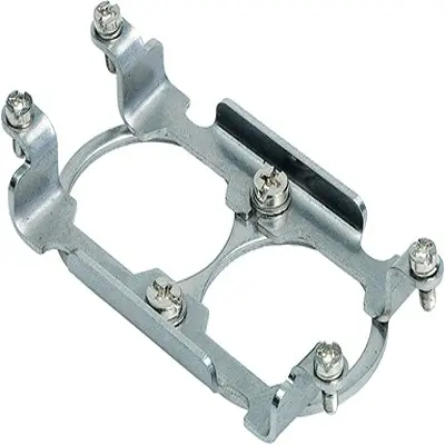 Produktfoto 1 von HARTING Han HPR Rahmen, Buchse/Stecker, M3, 84.5 x 44 x 14.5 mm