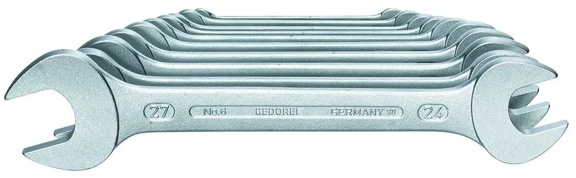 Produktfoto 1 von Gedore Schraubenschlüsselsatz Zölliger Gabelschlüsselsatz 31Crv3, 12-teilig 6x7, 8x9, 10x11, 12x13, 14x15, 16x17, 18x19,