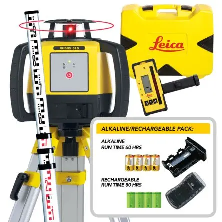 Produktfoto 1 von Leica Rugby 610 600 Rotationslaser 635 nm ± 2.2 mm Außen Laserfarbe Rot, Klasse 2