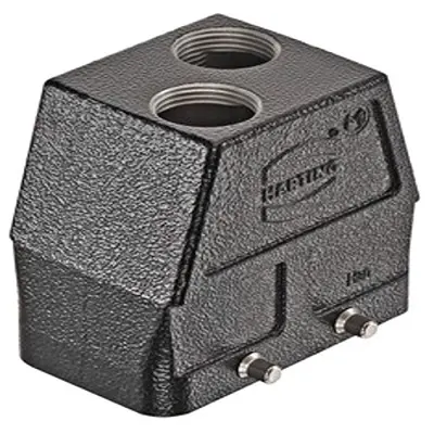 Produktfoto 1 von HARTING Han M Haube Doppelter Hebel 2, Kabel 10B Haube, IP65, IP66, IP40