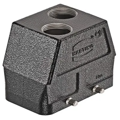 Produktfoto 1 von HARTING Han M Haube Doppelter Hebel 2, Kabel 10B Haube, IP65, IP66, IP67