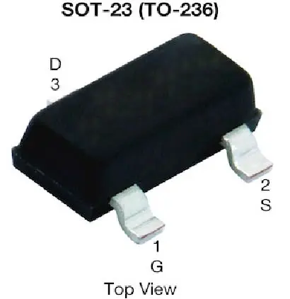 Produktfoto 1 von Vishay SQ2337CES P-Kanal, Oberfläche MOSFET Erweiterung 80 V / -2.2 A 2 W, 3-Pin SOT-23-3