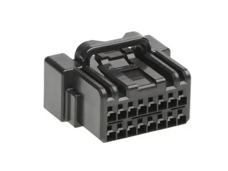 Produktfoto 1 von Molex 206583 Buchse Steckverbindergehäuse 2 mm, 16-polig / 2-reihig Horizontal, Kabel-Platine