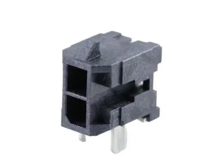Produktfoto 1 von Molex 43045 Leiterplattenleiste gewinkelt, 2-polig / 2-reihig, Raster 3 mm Raster Oberfläche, Kabel-Platine, Ummantelt