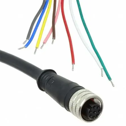 Produktfoto 1 von Molex 130065, 8-polig Kabel assembliert, M12 Buchse, Länge 15 m