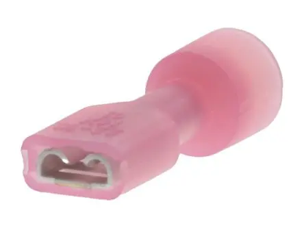 Produktfoto 1 von Molex 19003 Schnellkupplungs-Crimpanschluss, Rot, Isoliert, 4.75 x 0.81 mm, Buchse, 18 AWG min, 22 AWG