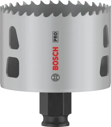 Produktfoto 1 von Bosch, Ø 68 mm HSS Lochsäge Trockenmauer, Nichteisenmetall, Rohr, Kunststoff, Profile, Weichholz 1-Stk. / Bohrtiefe 44