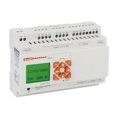 Produktfoto 1 von Lovato LRK20R Modul, 12 Eing. Relais Ausg.Typ Digital/Analog Eing.Typ