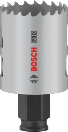 Produktfoto 1 von Bosch, Ø 40 mm HSS Lochsäge Trockenmauer, Nichteisenmetall, Rohr, Kunststoff, Profile, Weichholz 1-Stk. / Bohrtiefe 44