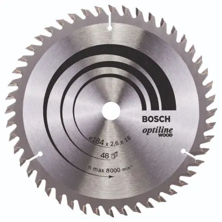 Produktfoto 1 von Bosch 48 Hartmetall Holz Kreissägeblatt, Ø 184 mm 1