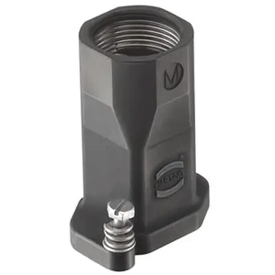 Produktfoto 1 von HARTING Han HPR Haube Schraubbefestigung, Kabel 3A Haube für obere Kabeleinführung, IP66, IP68, IP69, IPx9K