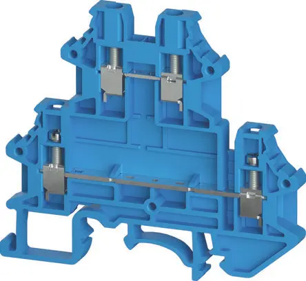 Produktfoto 1 von Wieland Anschlussklemmenblock DIN-Schiene 2 Blau, 2.5mm², 800V Schraubbefestigung