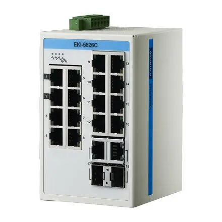 Advantech EKI:5626CI:EI:AE Ethernet-Switch 18-Port Gigabit-Ethernet-Switch 1000Mbit/s