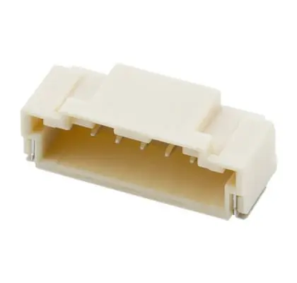 Produktfoto 1 von Molex 502352 Stiftsockel gewinkelt, 7-polig / 1-reihig, Raster 2 mm Raster Oberfläche, Kabel-Platine, Ummantelt