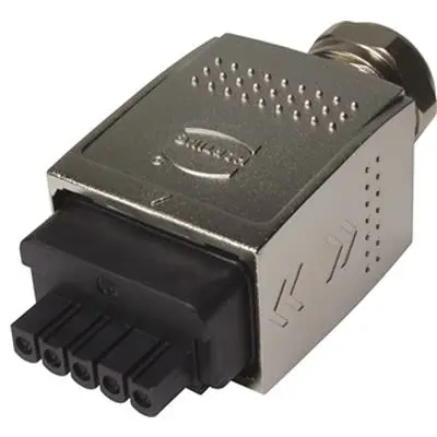 Produktfoto 1 von HARTING Han Push Pull Steckeradapter 16A Klemme Stecker 5-polig / 1-reihig, 24V