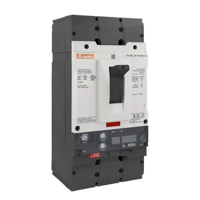 Produktfoto 1 von Lovato P5ME P5ME3, MCCB 3-polig, 400A Schraubanschlussklemme / Abschaltvermögen 65 kA 600V ac 500 V dc