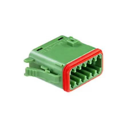 Produktfoto 1 von Molex 93445 Crimpgehäuse, Kabel, Stecker, Crimpbefestigung, Buchse, 12-polig, Grün / 2-reihig