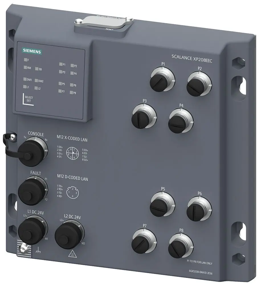 Produktfoto 1 von Siemens Netzwerk Switch 8-Port Verwaltete Layer-2-Lösung 1000Mbps