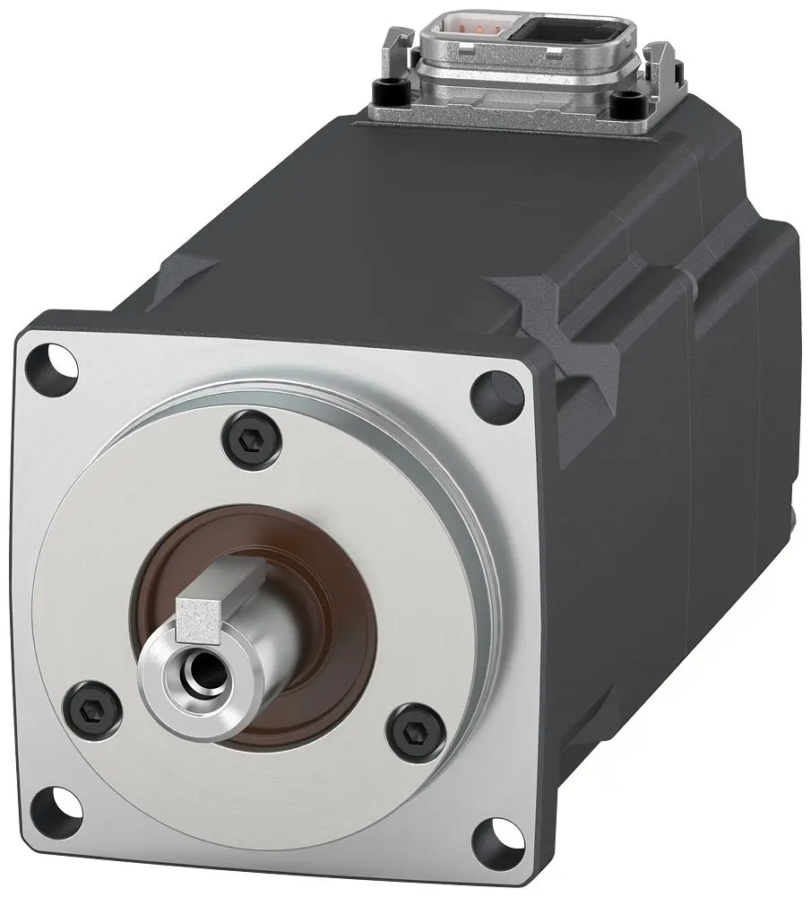 Siemens 1FL2203 Servomotor, 2.24 nm, 24 V, 6500 rpm, 0.2 kW, 0.64 nm, 14 mm, B. 50 mm, T. 60.2 mm, L. 104 mm, L. 30 mm