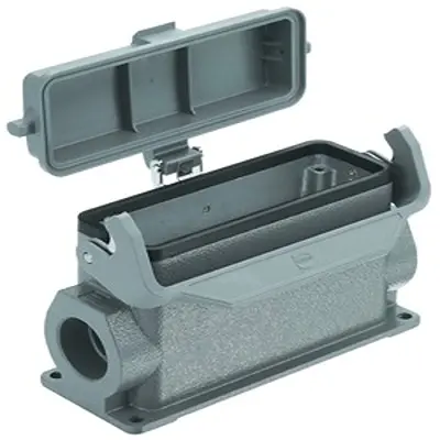 Produktfoto 1 von HARTING Han B Oberflächenmontiertes Gehäuse Einhebel 1, SMD 24B Oberflächenmontiertes Gehäuse, IP65