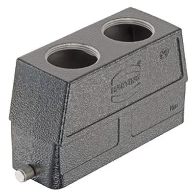 Produktfoto 1 von HARTING Han M Haube Einhebel 1, Kabel 24B Haube für obere Kabeleinführung, IP65, IP66, IP67