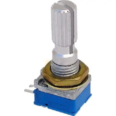 Produktfoto 1 von Bourns PTD90 SMD Drehen Potenziometer 1 mΩ 20 % / 0.05 W, Schaft-Ø 6 mm