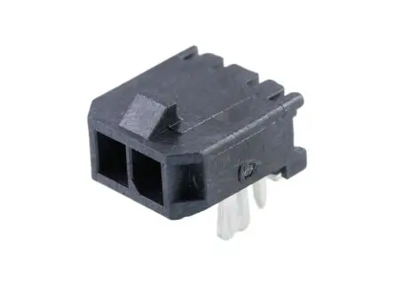 Produktfoto 1 von Molex 43650 Stiftsockel gewinkelt, 2-polig / 1-reihig, Raster 3 mm Raster Presssitz, Kabel-Platine, Ummantelt