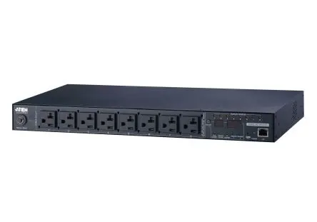 Produktfoto 1 von Aten PE62 IEC 60320 C13, IEC 60320 C19 Mehrfachsteckdose Überspannungsschutz, 8-fach 16A IEC 60320 C20, 3m Kabel, 240V