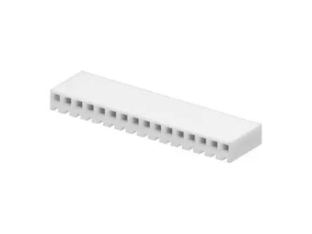 Produktfoto 1 von Molex 2139 Buchse Steckverbindergehäuse 3.96 mm, 16-polig / 1-reihig Vertikal, Oberfläche