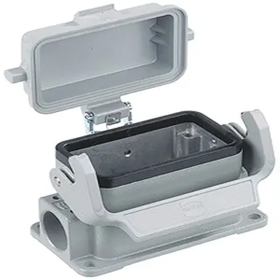 Produktfoto 1 von HARTING Han B Oberflächenmontiertes Gehäuse Einhebel 1, SMD 24B Oberflächenmontiertes Gehäuse, IP65