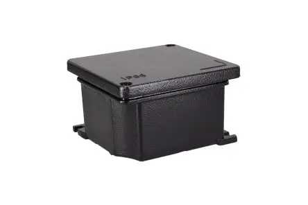 Produktfoto 1 von Molex S-8000 Aluminiumdruckguss Gehäuse Schwarz IP66, IP69, HxBxT 101 mm, 101 mm x 58 mm