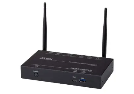 Produktfoto 1 von Stereo-Buchse Aten Videosplitter und -umschalter HDMI, VGA 3-Port Schalter, 4K 2 Videoeingänge 2 Videoausgänge