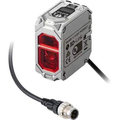Produktfoto 1 von Omron E3AS-HF M12 Optischer Sensor, Rechteckig NPN / 200mA, IP67, IP67G, IP69K 30 V dc