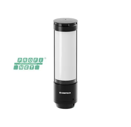 Produktfoto 1 von Werma Esign Series LED Signalturm Sirene 9-stufig Linse Mehrfarbig 24V dc Rohr 271 mm Multifunktion