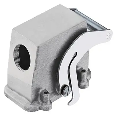 Produktfoto 1 von HARTING Han EMC Haube Feststellbar 1, Kabel 16B Haube für seitliche Kabeleinführung, IP65
