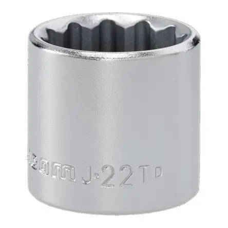 Produktfoto 1 von Facom 3/8 in 12-Kant Buchse SW 22 mm 12-Kant x 33mm